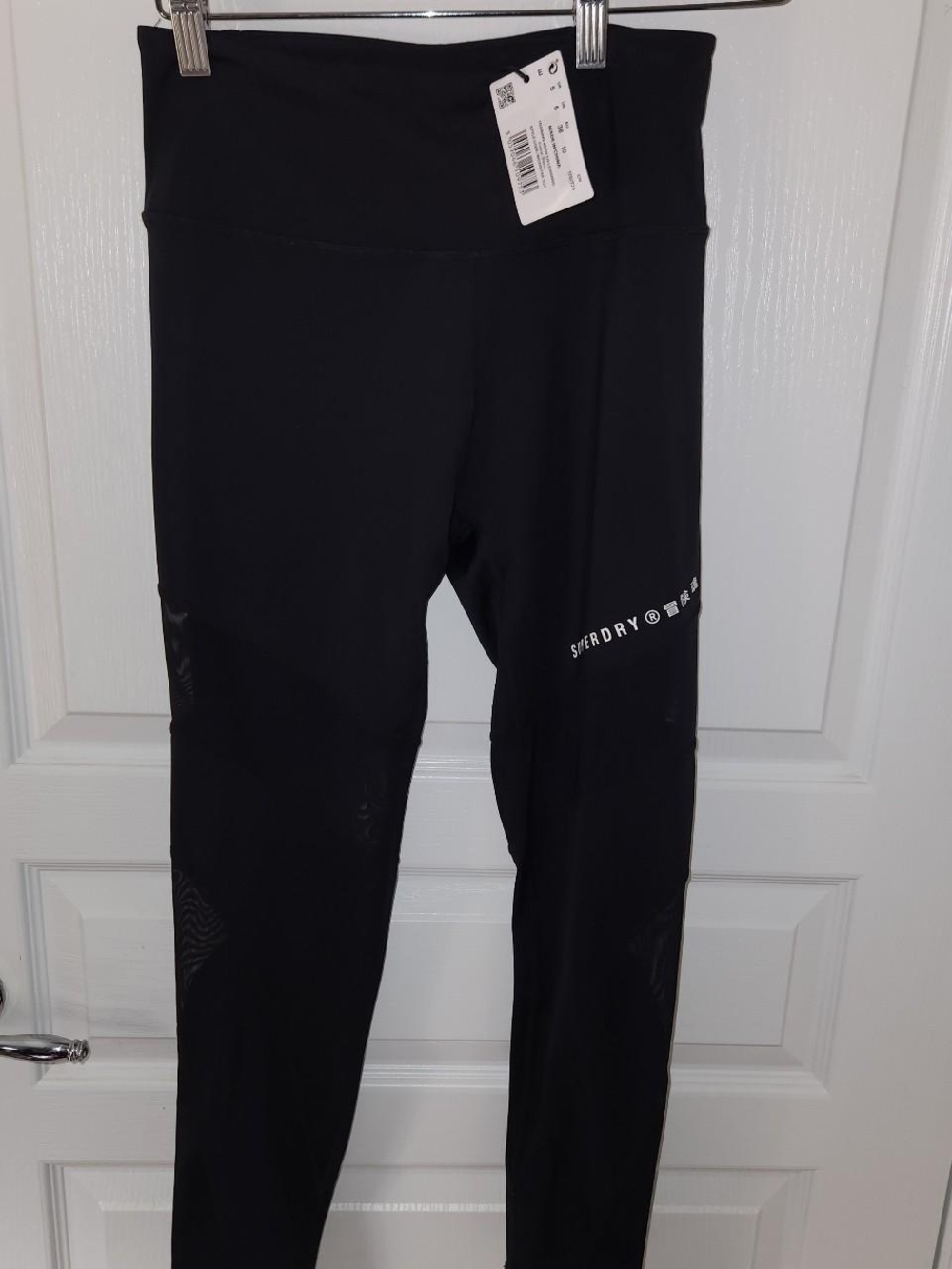 Superdry Black Training Mesh 7/8 leggings
